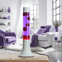 Knallige Lavalampe YVONNE Rot Lila Weiß H:38cm Knallige Lavalampe YVONNE Rot Lila Weiß H:38cm von Easylight