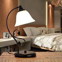Landhaus Tischlampe DOROTHEA H:21cm Alabaster Glas von Easylight
