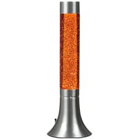 Retro Lavalampe Glitter Orange rund Ø13cm YVONNE von Easylight