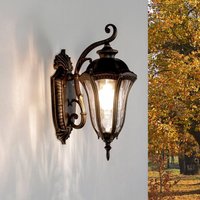 Rustikale Wandlaterne außen IP44 Schwarz Gold antik Rustikale Wandlaterne außen IP44 Schwarz Gold antik von Easylight