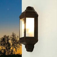 Schiffslampe Wandleuchte Außen Schwarz Braun LIVORNO von Easylight