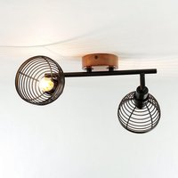 Deckenstrahler Retro Design Holz Metall 2-flammig E14 Deckenstrahler Retro Design Holz Metall 2-flammig E14 von Easylight