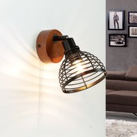 Spot Strahler Holz Metall Retro Design E14 wohnlich von Easylight