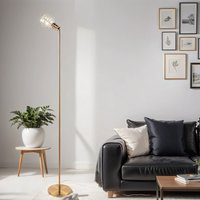 Stehlampe Metall Retro verstellbar in Messing 187 cm von Easylight