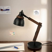 Verstellbare Schreibtischlampe Retro Metall Holz E14 Verstellbare Schreibtischlampe Retro Metall Holz E14 von Bopp