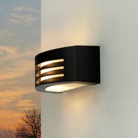 Wand Außenleuchte Schwarz Up Down Strahler E27 IP44 von Easylight
