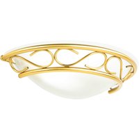 Wandleuchte Glas Schirm in Weiß Messing von Easylight