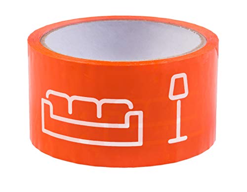Easymove Umzugsklebeband - Wohnzimmer - 40 m x 50 mm - Selbstklebend - Mit Symbolen zur einfachen Zuordnung - Ideal für Umzüge / Karton-Kennzeichnung / Farbiges Packband / Karton-Aufkleber / B22200 von Easymove