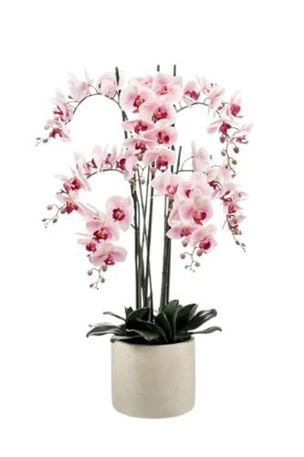 Easyplants Künstliche Blume Orchidee 100 cm rosa im Topf von Easyplants