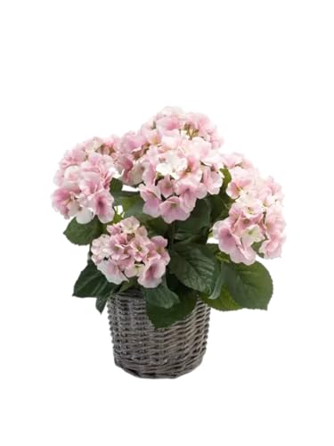 Kunstpflanze Hortensie rosa 45 cm von Easyplants