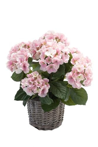 Kunstpflanze Hortensie rosa 45 cm von EASYPLANTS