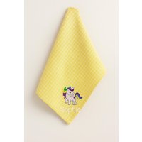 Personalisierbares Geschirrtuch Mit Einhorn-stickerei - Geschenk Für Kinder, Mädchen, Kita Individuelles Handtuch Name von EasystitchShop