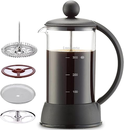 Easyworkz Eclipse 350 ml French Press Kaffeebereiter Kaffeepresse mit Borosilikatglas von Easyworkz