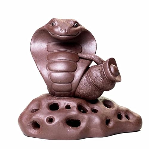 EatingBiting Zisha Tea Pet King Cobra Snake Figur Ornament Kungfu lila Ton Teekanne für Oolong Teetablett Glück für Zuhause Teetablett Dekor verbannt böse Geister EatingBiting Zisha Tea Pet King Cobra Snake Figur Ornament Kungfu lila Ton Teekanne für Oolong Teetablett Glück für Zuhause Teetablett Dekor verbannt böse Geister von EatingBiting