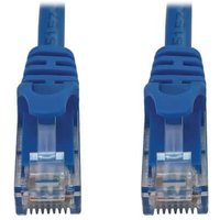 Eaton Tripp Lite Series Cat6a 10G Snagless Molded UTP Ethernet Kabel (RJ45 Stecker/Stecker), PoE, Blue, 100 ft. (30.5 m) von Eaton