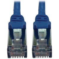 Eaton Tripp Lite Series Cat6a 10G Snagless Shielded Slim STP Ethernet Kabel (RJ45 Stecker/Stecker), PoE, Blue, 10 ft. (3 von Eaton