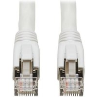 Eaton Tripp Lite Series Cat8 25G/40G Certified Snagless Shielded S/FTP Ethernet Kabel (RJ45 Stecker/Stecker), PoE, White von Eaton