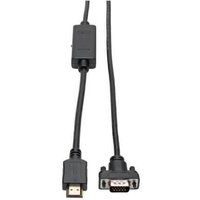 Eaton Tripp Lite Series HDMI zu VGA Active Adapterkabel (HDMI auf Niedrigprofil HD15 Stecker/Stecker), 3 ft. (0.9 m) von Eaton