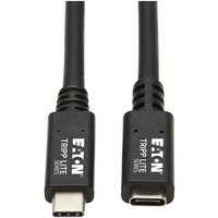 Eaton Tripp Lite Series USB-C Verlängerung Kabel (M/F) - USB 3.2 Gen 1 (5 Gbps), Thunderbolt 3 Compatible, Schwarz, 6 ft von Eaton