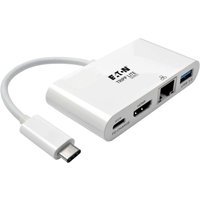 Eaton Tripp Lite Series USB Docking Station Multiport Adapter weiß von Eaton