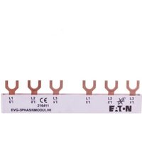 Anschlusssammelschiene 6P 63A 10mm2 Gabel (6 mod.+HI) EVG-3PHAS/6MODUL/HI 216411 von Eaton