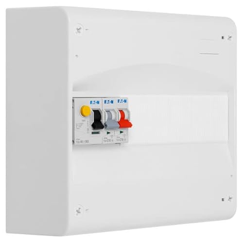 EATON - 1-reihiges Bild, 1 Trennschalter, Diff. 40 A Typ AC + 2 Schutzschalter (1 x 10 A und 1 x 16 A) von Eaton