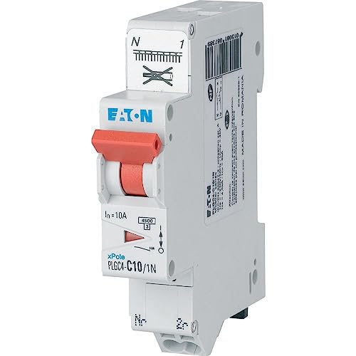 EATON 109128 PLGC4-C10/1N – modularer Abluftschalter PH/N – Weiß – Controller Orange – 1P+N / 10 A – Kurve C – Direktanschluss ohne Schrauben EATON 109128 PLGC4-C10/1N – modularer Abluftschalter PH/N – Weiß – Controller Orange – 1P+N / 10 A – Kurve C – Direktanschluss ohne Schrauben von Eaton