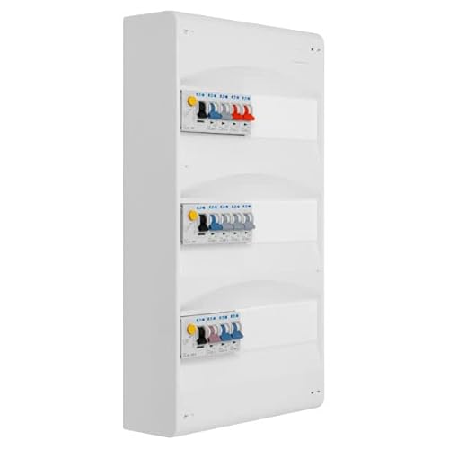 EATON - 3-reihige Tafel mit 3 Trennwänden. Diff. 40 A + 11 Schutzschalter EATON - 3-reihige Tafel mit 3 Trennwänden. Diff. 40 A + 11 Schutzschalter von Eaton