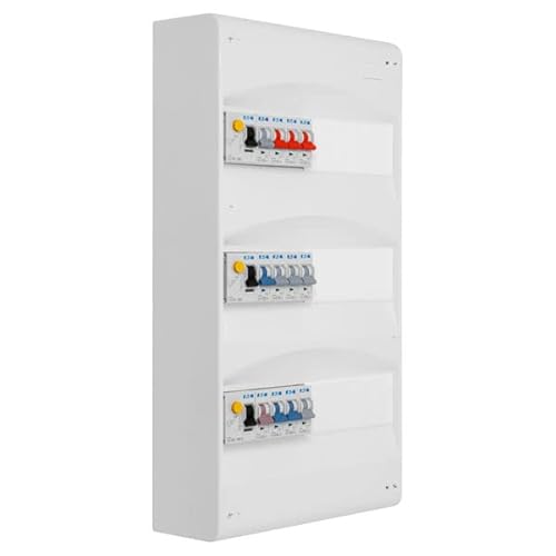 EATON - 3-reihige Tafel mit 3 Trennwänden. Diff. 40 A + 12 Schutzschalter EATON - 3-reihige Tafel mit 3 Trennwänden. Diff. 40 A + 12 Schutzschalter von Eaton