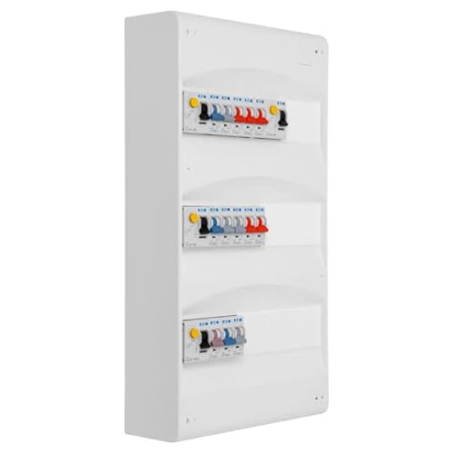 EATON - 3-reihige Tafel mit 4 Trennwänden. Diff. 40 A + 13 Schutzschalter EATON - 3-reihige Tafel mit 4 Trennwänden. Diff. 40 A + 13 Schutzschalter von Eaton