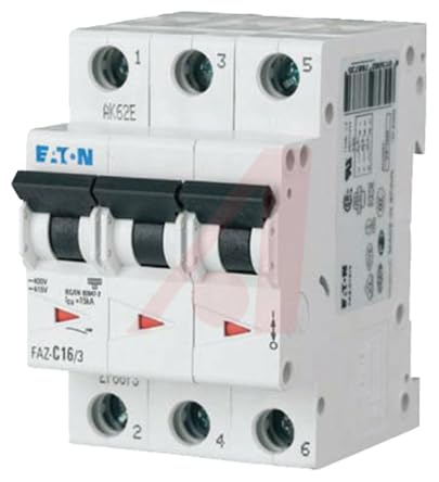 Eaton (Moeller) Leitungsschutzschalter faz-c2/3 C 2 A, rücksetzbarer 3P von Eaton