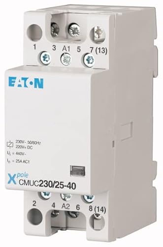 Eaton 137309 Installationsschütz, 230VAC/DC, 4S, 25A von Eaton