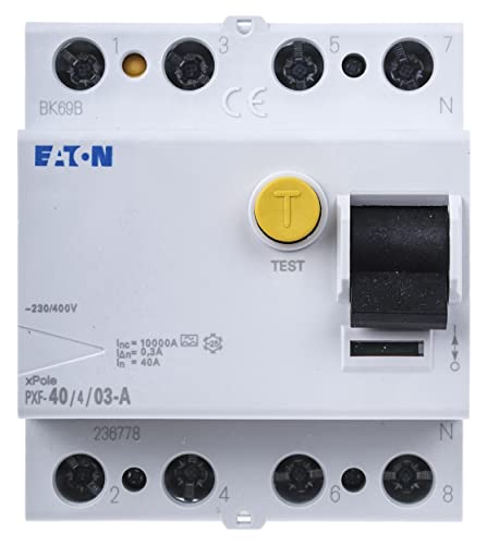 Eaton 236778 Fi Schutzschalter 4 Polig, 40A, 300mA, PXF-40/4/0.3A von Eaton