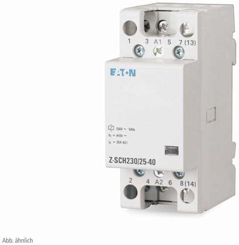 Eaton 248852 Installationsschütz, 230VAC, 4S, 40A, weiß von Eaton