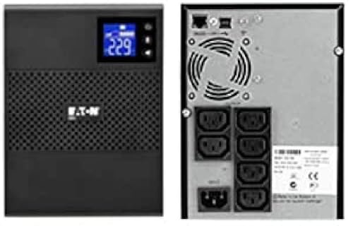 Eaton 5SC 750 IEC USV Tower - Line-interactive Unterbrechungsfreie Stromversorgung - 5SC750i - 750VA (6 Ausgänge IEC-C13 10A, Shutdown-Software, AVR Spannungsregler, inkl. USB-Kabel) - Schwarz von Eaton