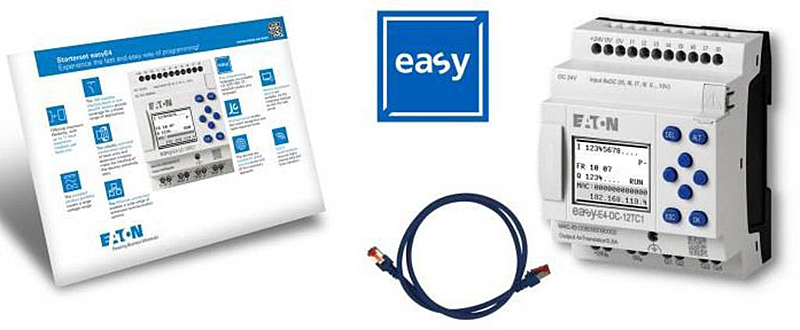 Eaton Sps Starterkit Set Easy Box E4 Ac1 197229 24 Vdc 8 Eingänge 4 Ausgänge B-Ware von Eaton