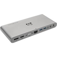 Eaton Tripp Lite Series USB-C Dock, Triple Display - 4K HDMI/DisplayPort, VGA, USB 3.2 Gen 1, USB-A/USB-C Hub, GbE, 100W Eaton Tripp Lite Series USB-C Dock, Triple Display - 4K HDMI/DisplayPort, VGA, USB 3.2 Gen 1, USB-A/USB-C Hub, GbE, 100W von Eaton