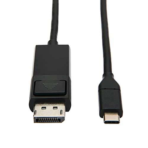Eaton USB-C auf DisplayPort-Kabeladapter, Thunderbolt 3 DisplayPort-Kabeladapter, Gen 1, Verriegelungsstecker, 4K DP @ 60 Hz, 4: Schwarz, 3 Fuß / 0,9 Meter (U444-003-DP-BE) von Eaton