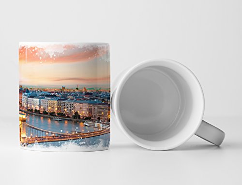 Eau Zone Fotokunst Tasse Geschenk Budapest – Parlament von Eau Zone