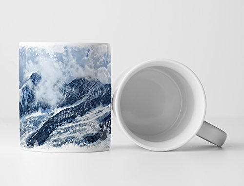 Eau Zone Fotokunst Tasse Geschenk Landschaftsfotografie – Berglandschaft in Großglockner Österreich von Eau Zone