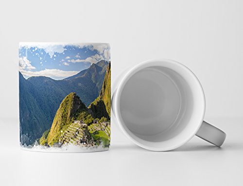 Eau Zone Fotokunst Tasse Geschenk Landschaftsfotografie – Machu Picchu Peru von Eau Zone