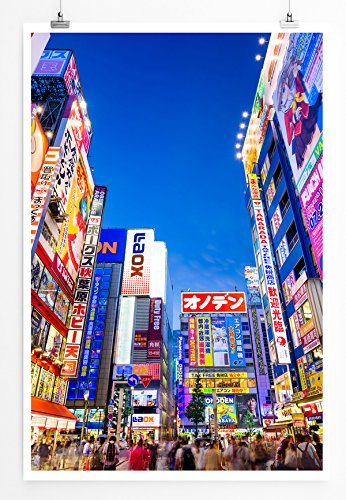 Eau Zone Home Bild - City – Werbetafeln in Akihabara Tokio Japan- Poster Fotodruck in höchster Qualität von Eau Zone