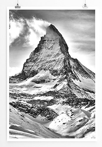 Eau Zone Home Bild - Landschaft Natur – Matterhorn in den Schweizer Alpen- Poster Fotodruck in höchster Qualität von Eau Zone