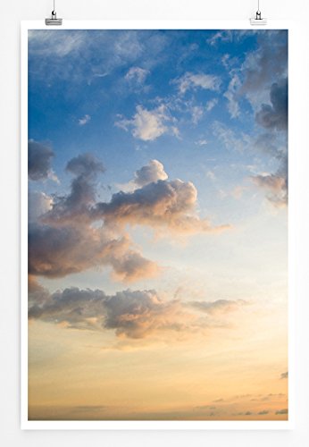 Eau Zone Home Bild - Landschaft Natur – Sonniger Abendhimmel- Poster Fotodruck in höchster Qualität von Eau Zone