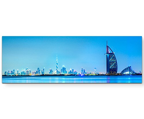 Eau Zone Wandbild auf Leinwand 120x40cm Skyline Dubai Eau Zone Wandbild auf Leinwand 120x40cm Skyline Dubai von Eau Zone