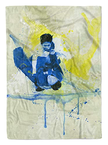 SplashArt Sport Handtuch Strandhandtuch Saunatuch Kuscheldecke Kunstvoll Judo I Sporthand Größe 140 x 70 cm von Eau Zone