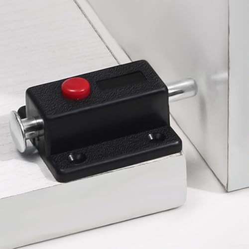 10 Stück Kunststoff Schrank Druckknopf Federlast Automatische Türriegel Verriegelung Schloss Set für sicheren Verschluss und Verwendung (schwarz) von Eawfgtuw