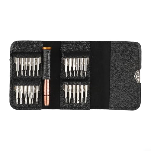 25 in 1 Präzisions-Schraubendreher-Set, Elektronik-Reparatur-Set, Multi-Bits, Werkzeug für Telefon, Computer, Kamera, Uhren, Brillen, Schwarz 25 in 1 Präzisions-Schraubendreher-Set, Elektronik-Reparatur-Set, Multi-Bits, Werkzeug für Telefon, Computer, Kamera, Uhren, Brillen, Schwarz von Eawfgtuw