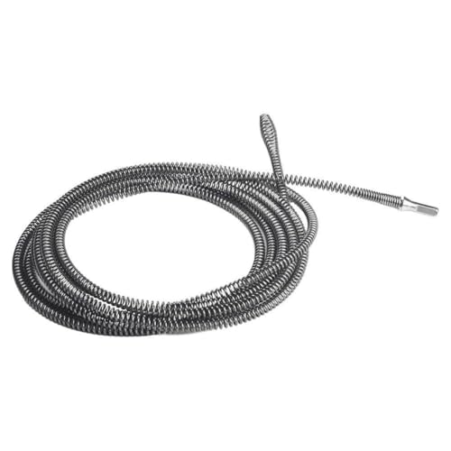 Abflussschlangenwerkzeug, flexibel, Federrohrreiniger für elektrische Bohrmaschine, Rohr-Entriegelungsausrüstung und Kanalreinigungsgerät, Küchenspüle-Entsperrer und verstopfte Dra(5 Meter) von Eawfgtuw