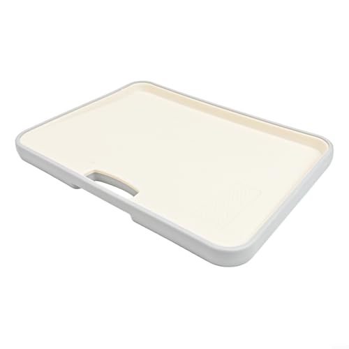Abgewinkeltes, doppelseitiges Schneidebrett mit rutschfester Stabilität und integriertem Mahlbereich für einfaches Kochen (22 x 30 cm) von Eawfgtuw